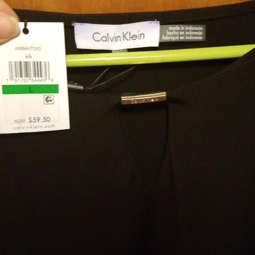 Calvin Klein Blouse W/ Ruffled Sleeve - Picture 2 of 5